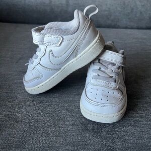 Nike Kids All-White Sneakers size 6C